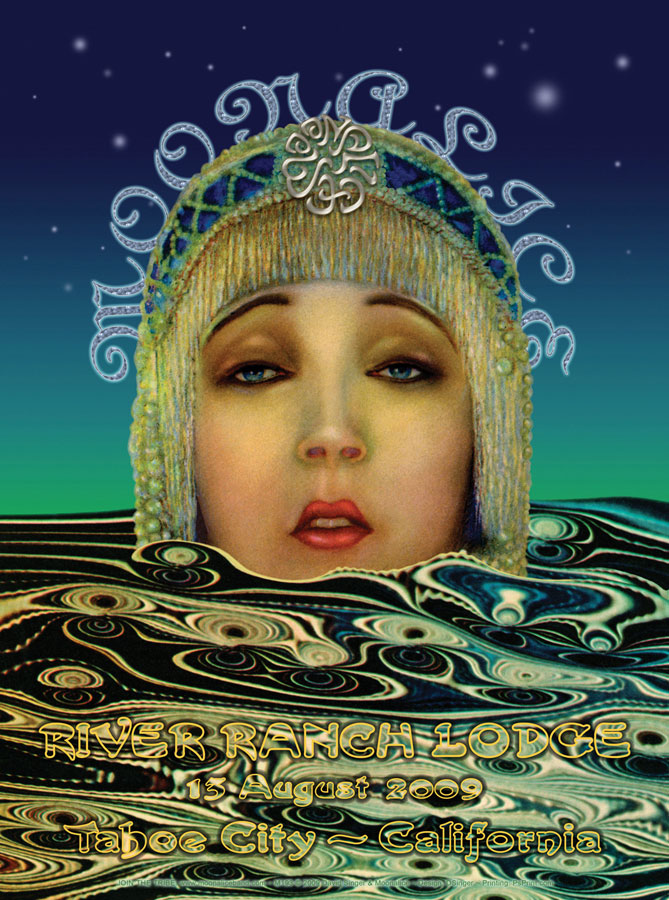 8/13/09 Moonalice poster by David Singer