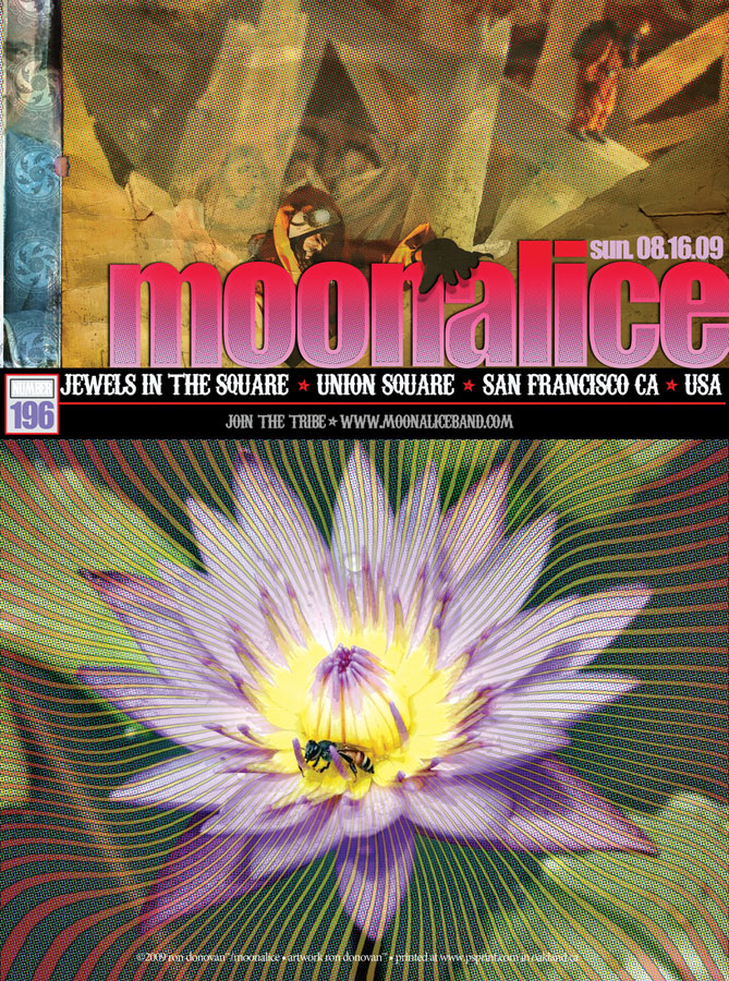 8/16/09 Moonalice poster by Ron Donovan