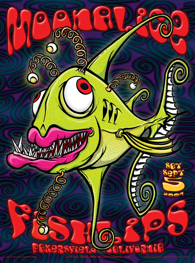 M209 › 9/5/09 Fish­lips, Bakersfield, CA poster by Chris Shaw