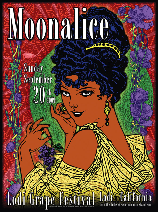 9/20/09 Moonalice poster by Alexandra Fischer