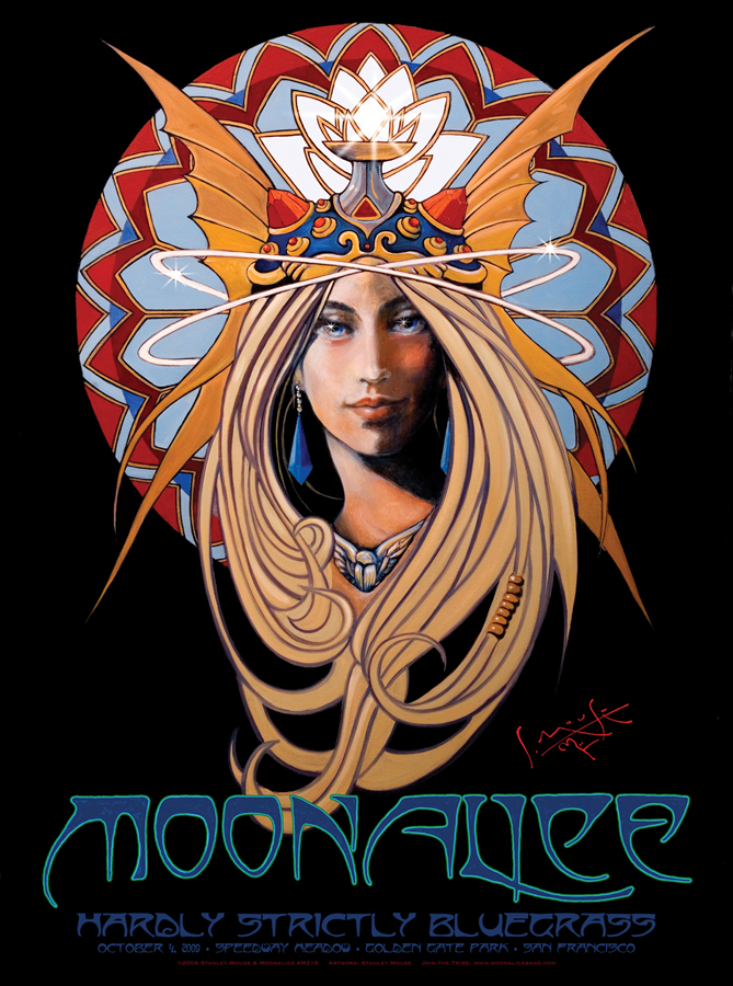 10/4/09 Moonalice poster by Stanley Mouse