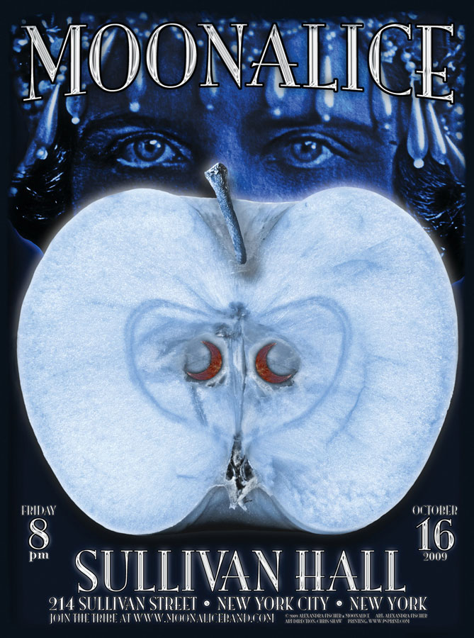 10/16/09 Moonalice poster by Alexandra Fischer