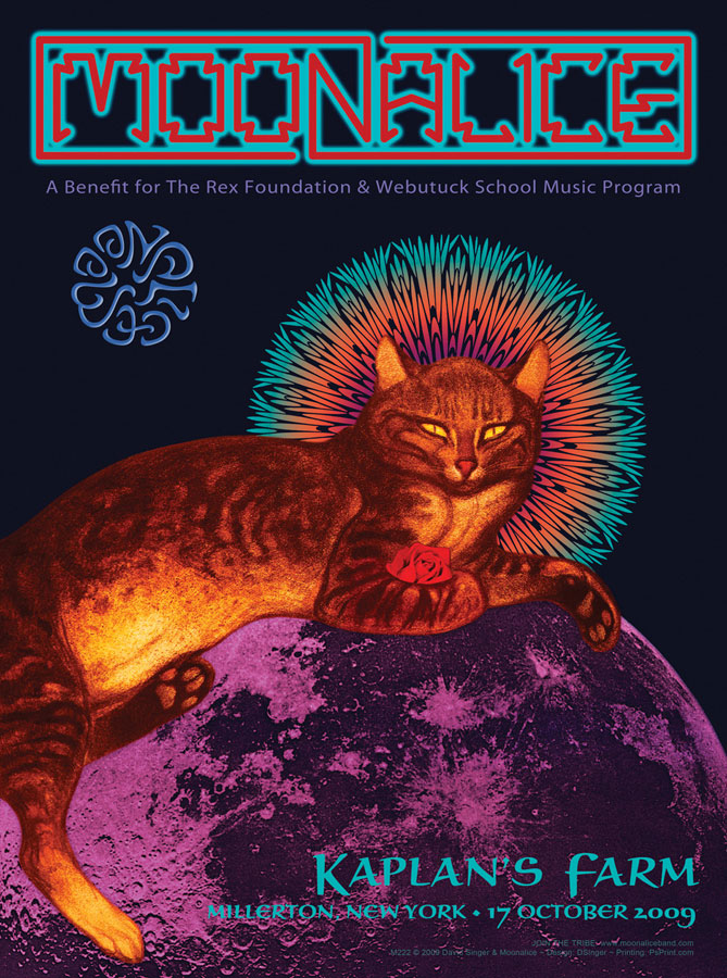 10/17/09 Moonalice poster by David Singer
