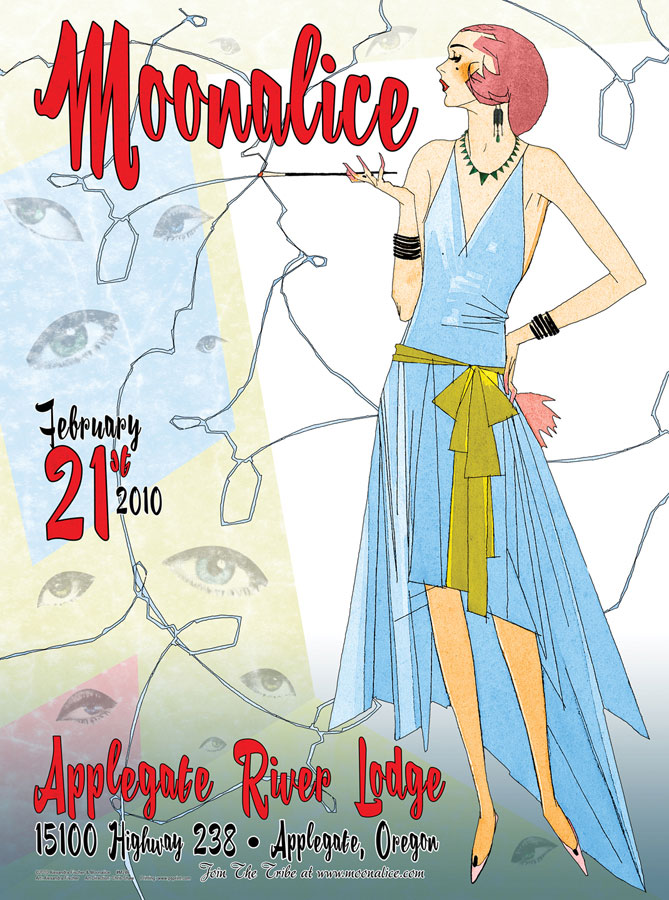 2/21/10 Moonalice poster by Alexandra Fischer