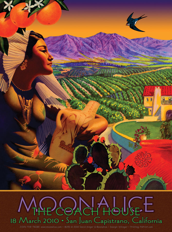 3/18/10 Moonalice poster by David Singer