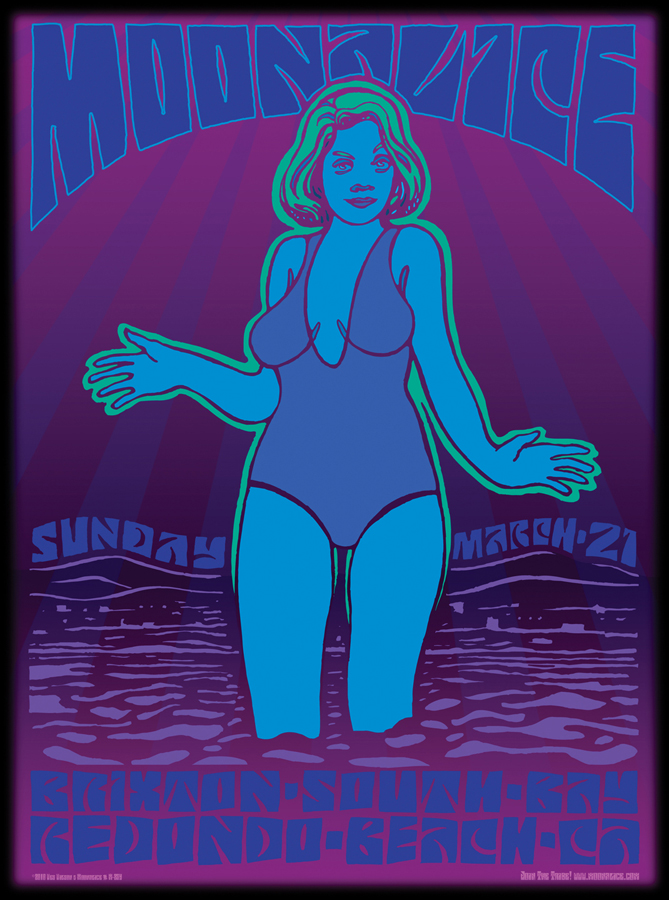 M254 › 3/21/10 Brixton South Bay, Redondo Beach, CA poster by Wes Wilson