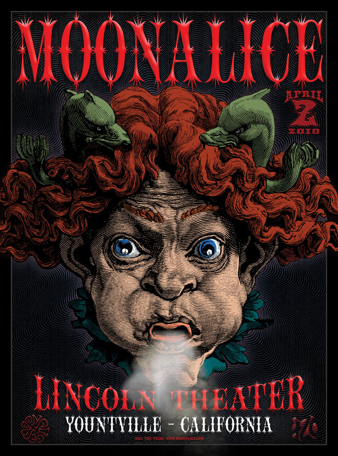 4/2/10 Moonalice poster by Chris Shaw