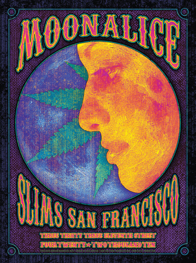 4/20/10 Moonalice poster by Dave Hunter