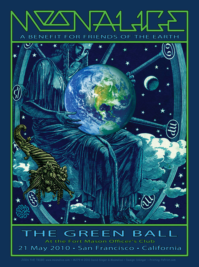 M279 › 5/21/10 Green Ball at Fort Mason Officer's Club, San Francisco, CA poster by David Singer - A Benefit for Friends of the Earth