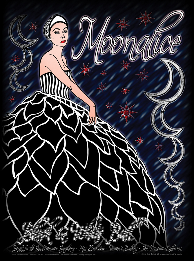 5/22/10 Moonalice poster by Alexandra Fischer