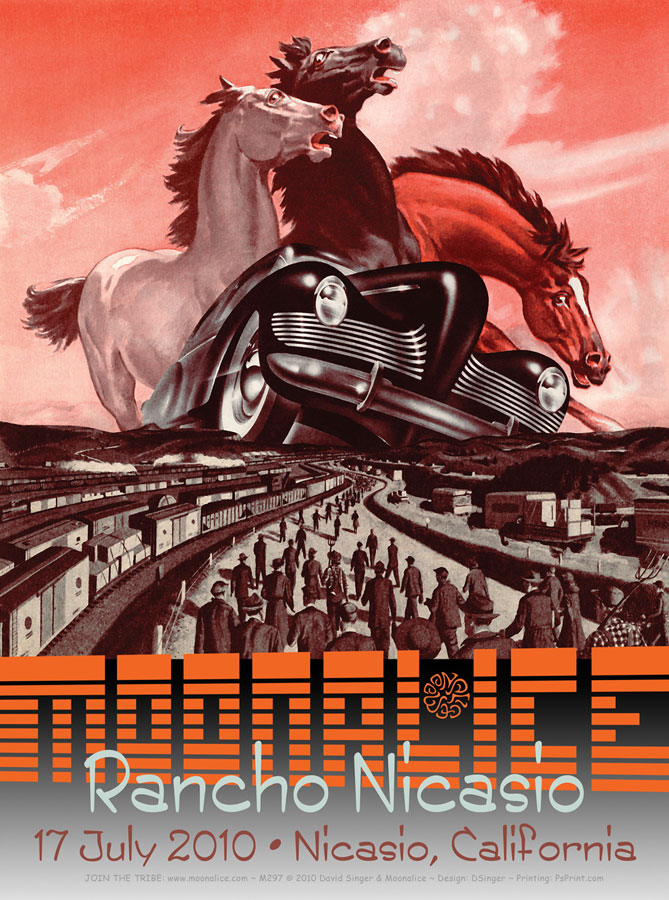 7/17/10 Moonalice poster by David Singer