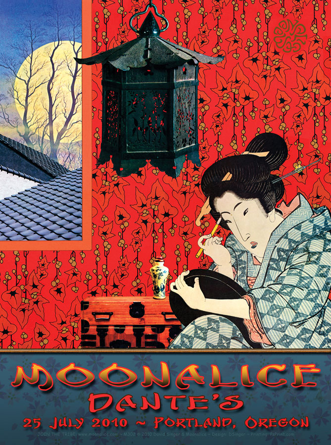 7/25/10 Moonalice poster by David Singer