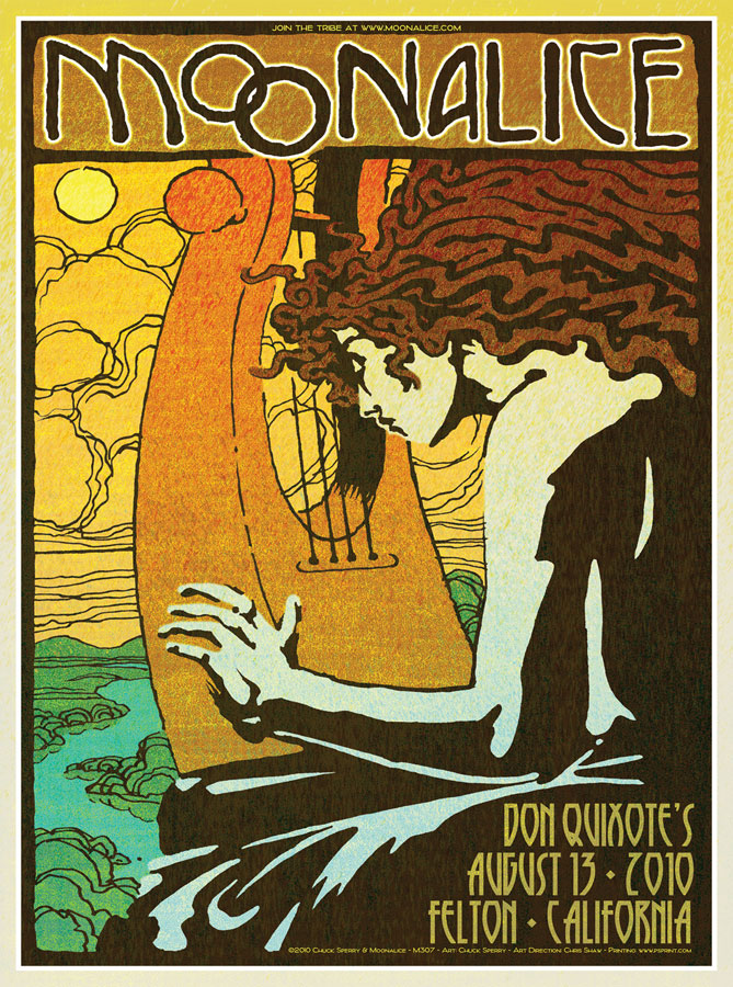 8/13/10 Moonalice poster by Chuck Sperry