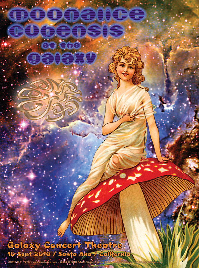 M314 › 9/10/10 Galaxy Concert Theatre, Santa Ana, CA poster by David Singer with Cubensis