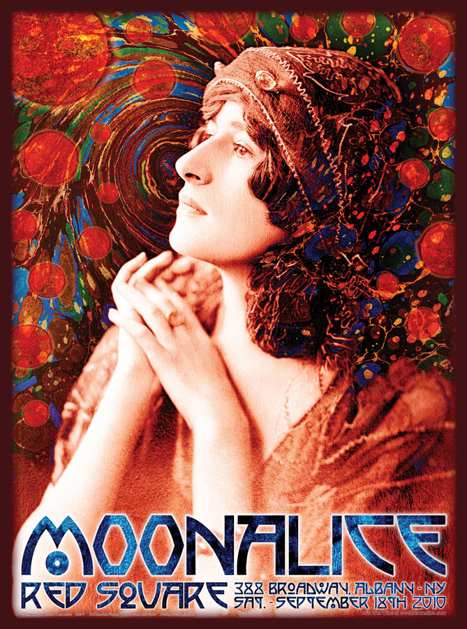 9/18/10 Moonalice poster by Alexandra Fischer