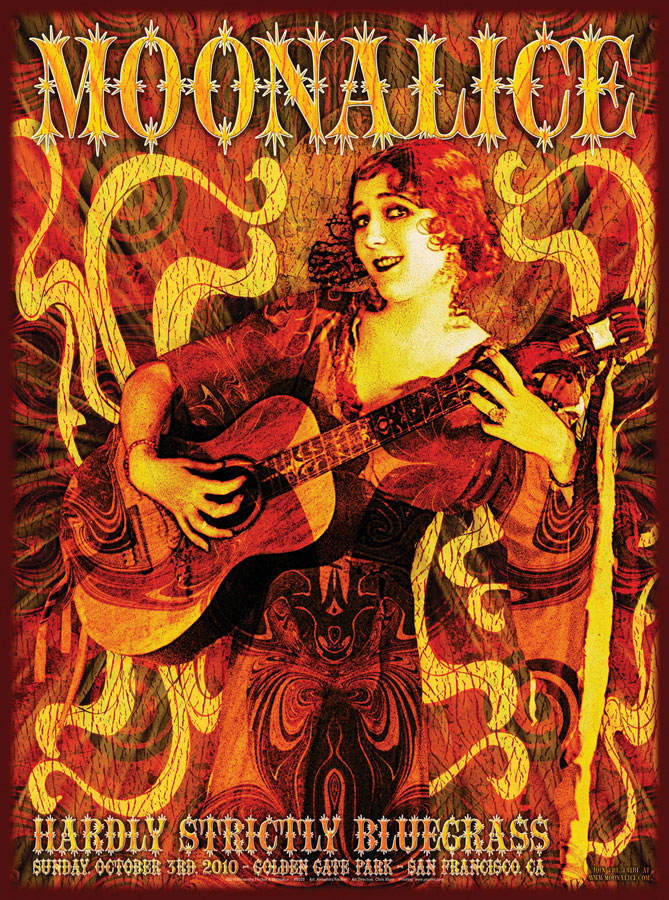 M325 › 10/3/10 Hardly Strictly Bluegrass Festival, Golden Gate Park, San Francisco, CA poster by Alexandra Fischer