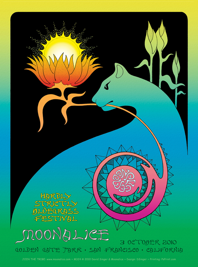 10/3/10 Moonalice poster by David Singer