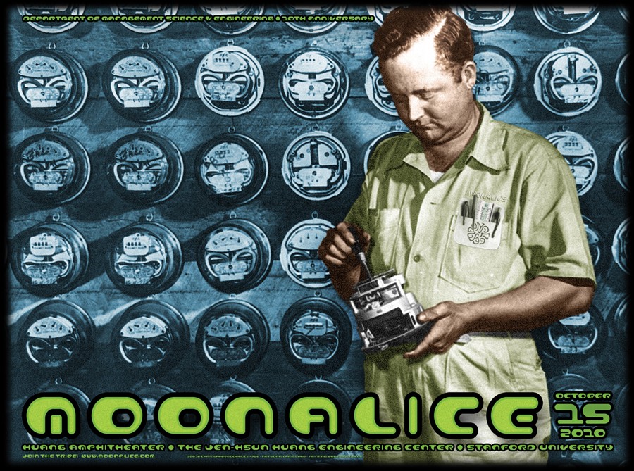 10/15/10 Moonalice poster by Chris Shaw