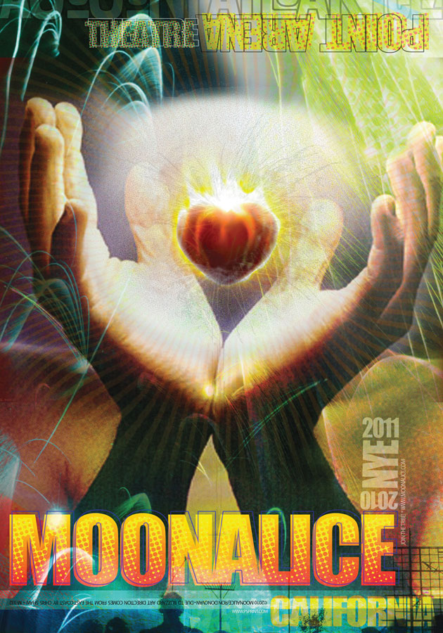 12/31/10 Moonalice poster by Ron Donovan