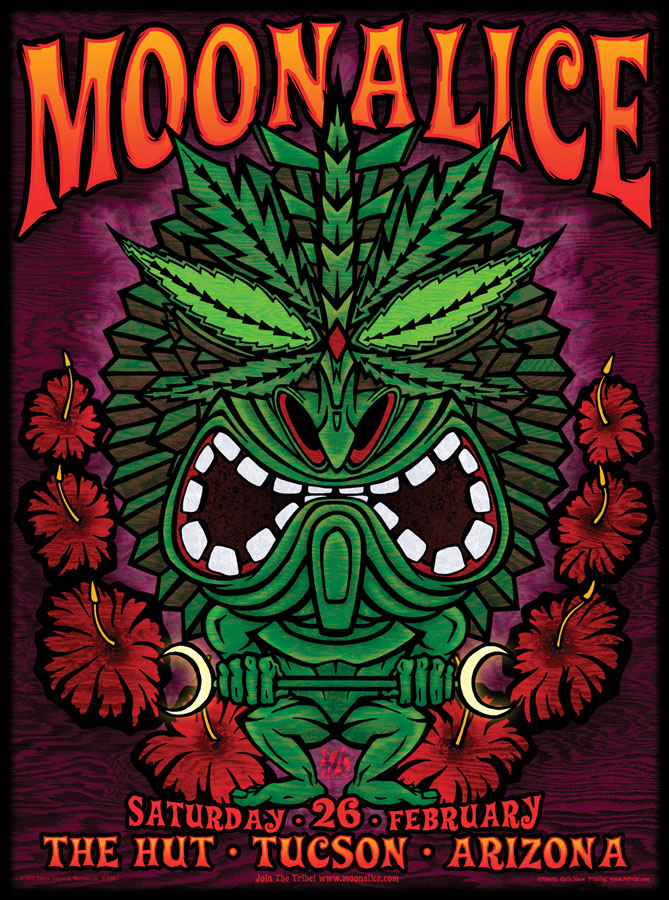 2/26/11 Moonalice poster by Chris Shaw