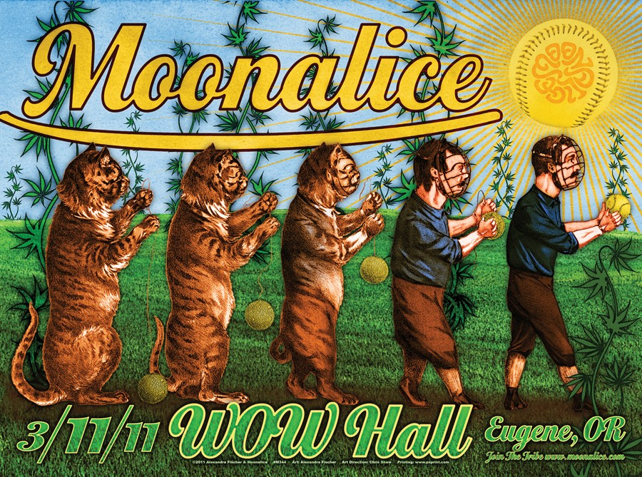 M344 › 3/11/11 Wow Hall, Eugene, OR poster by Alexan­dra Fischer