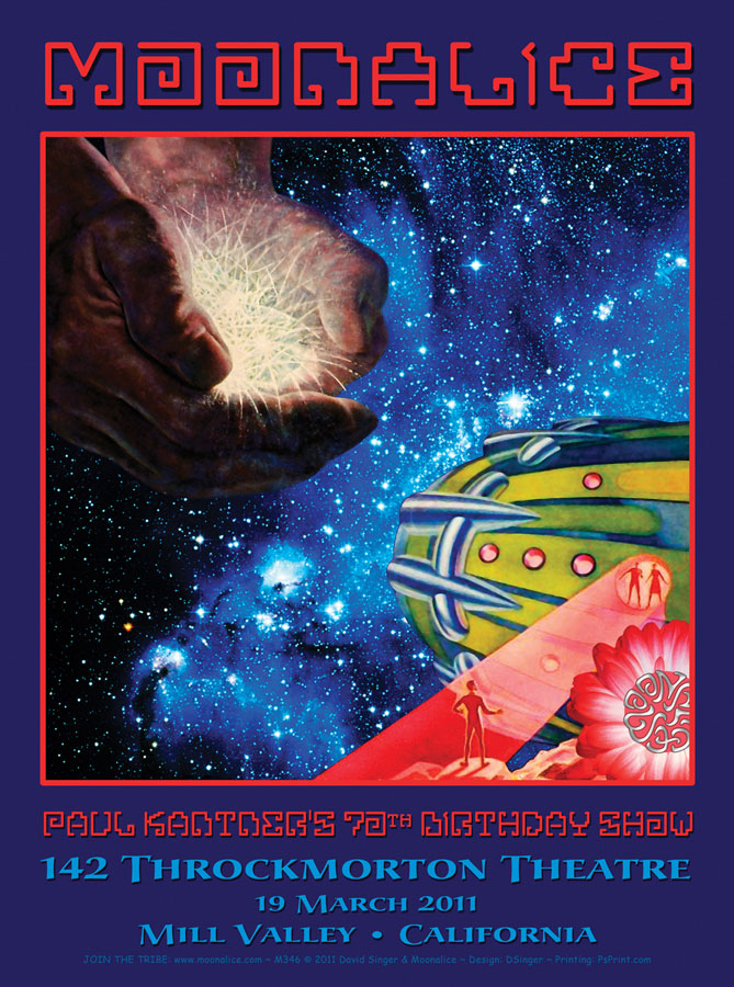 3/19/11 Moonalice poster by David Singer