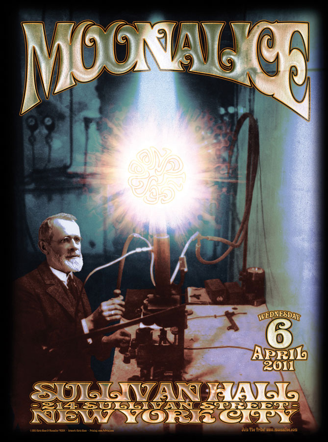 4/6/11 Moonalice poster by Chris Shaw