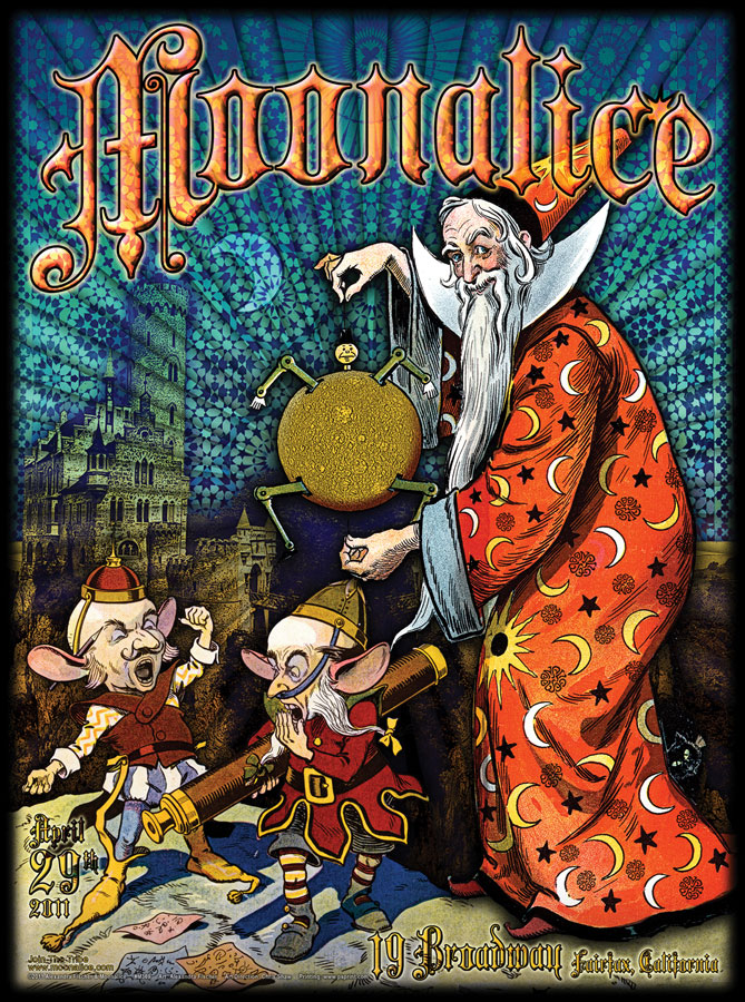 4/29/11 Moonalice poster by Alexandra Fischer