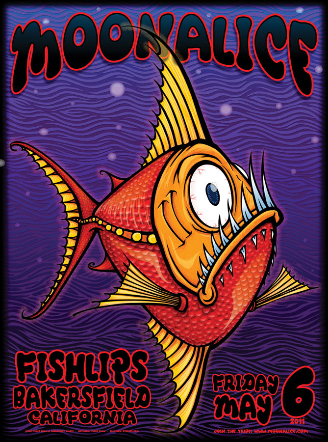 M372 › 5/6/11 Fish­lips, Bak­ers­field, CA poster by Chris Shaw
