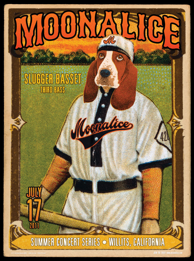7/17/11 Moonalice poster by Chris Shaw