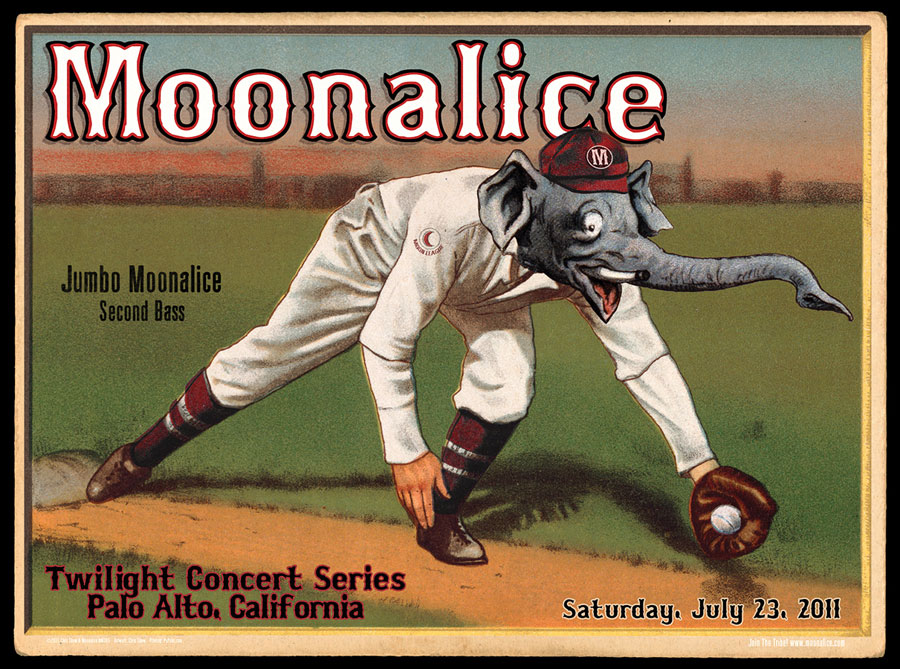 7/23/11 Moonalice poster by Chris Shaw