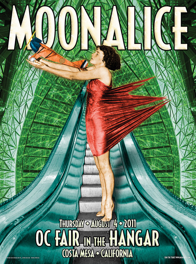 8/4/11 Moonalice poster by Chris Shaw