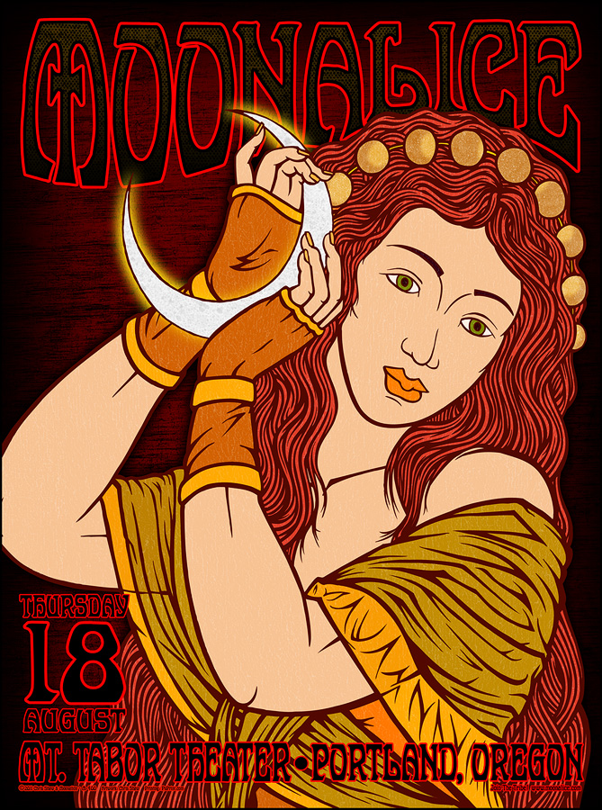 8/18/11 Moonalice poster by Chris Shaw