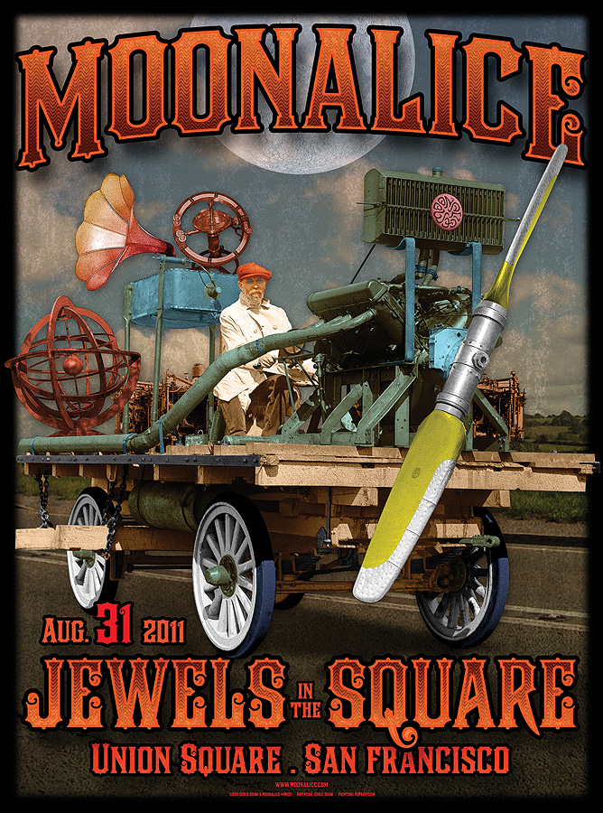 8/31/11 Moonalice poster by Chris Shaw