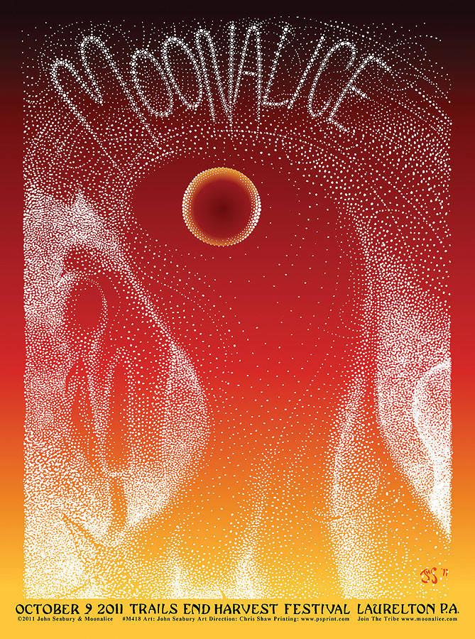 10/9/11 Moonalice poster by John Seabury