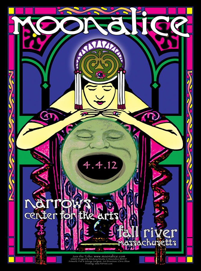 M447 › 4/4/12 Narrows Center for the Arts, Fall River, MA poster by Pat & George Sargent