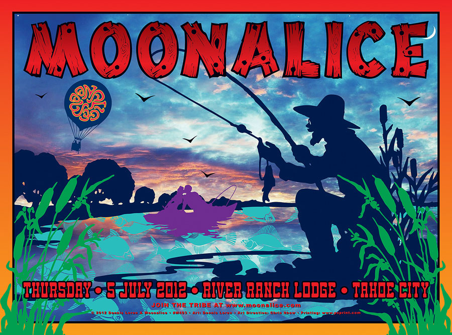 7/5/12 Moonalice poster by Dennis Loren