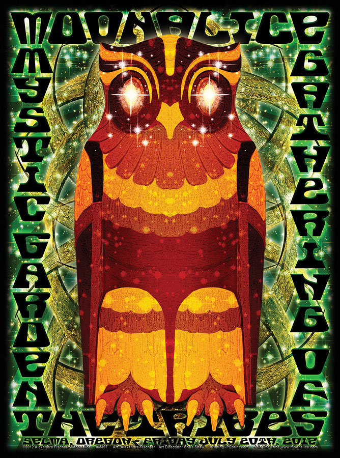 M497 › 7/20/12 Mystic Garden Gathering of the Tribes, Selma, OR poster by Alexandra Fischer