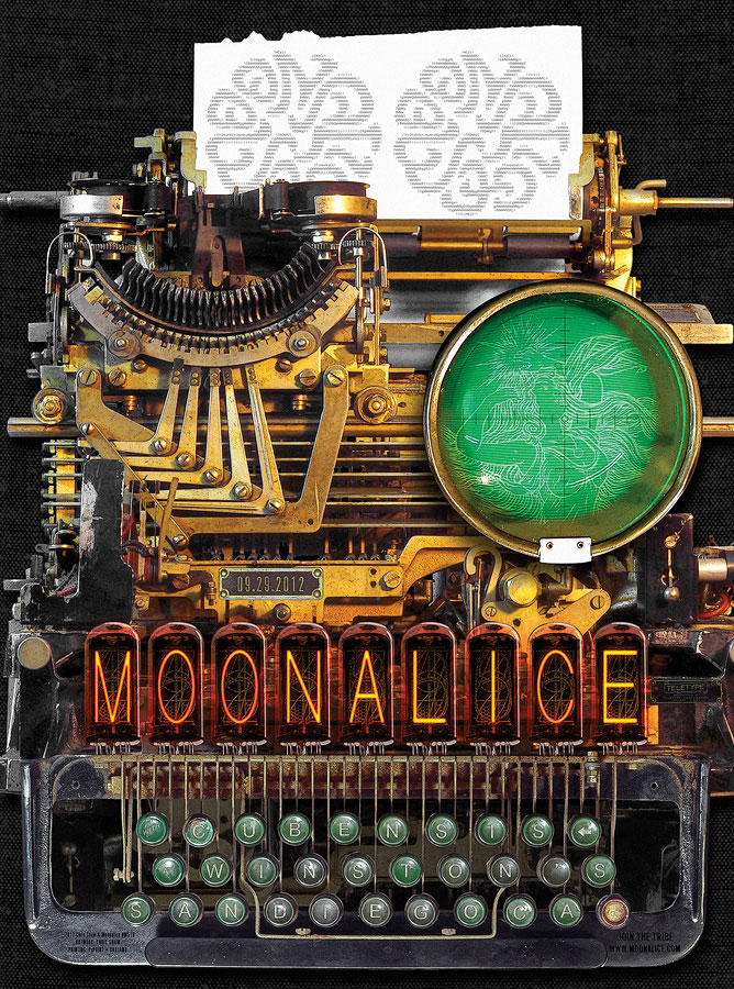 9/29/12 Moonalice poster by Chris Shaw