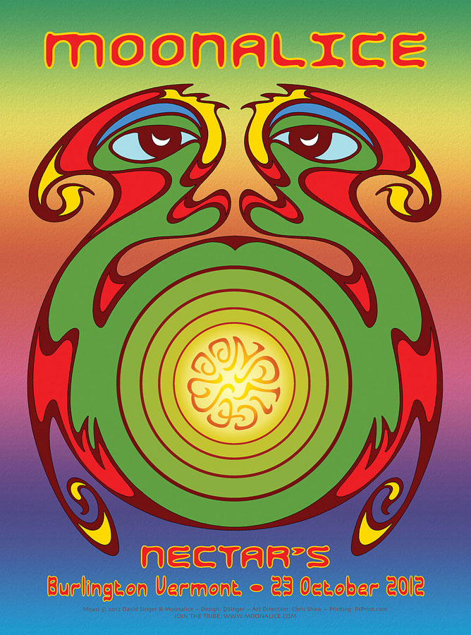 10/23/12 Moonalice poster by David Singer