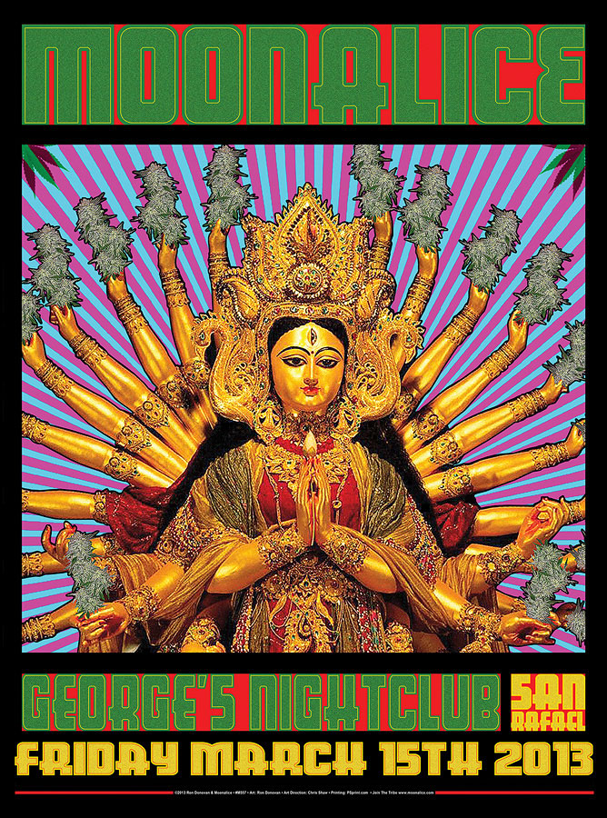 3/15/13 Moonalice poster by Ron Donovan