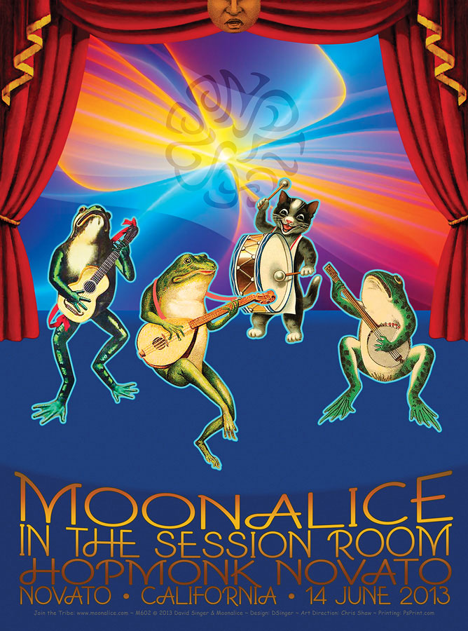 6/14/13 Moonalice poster by David Singer