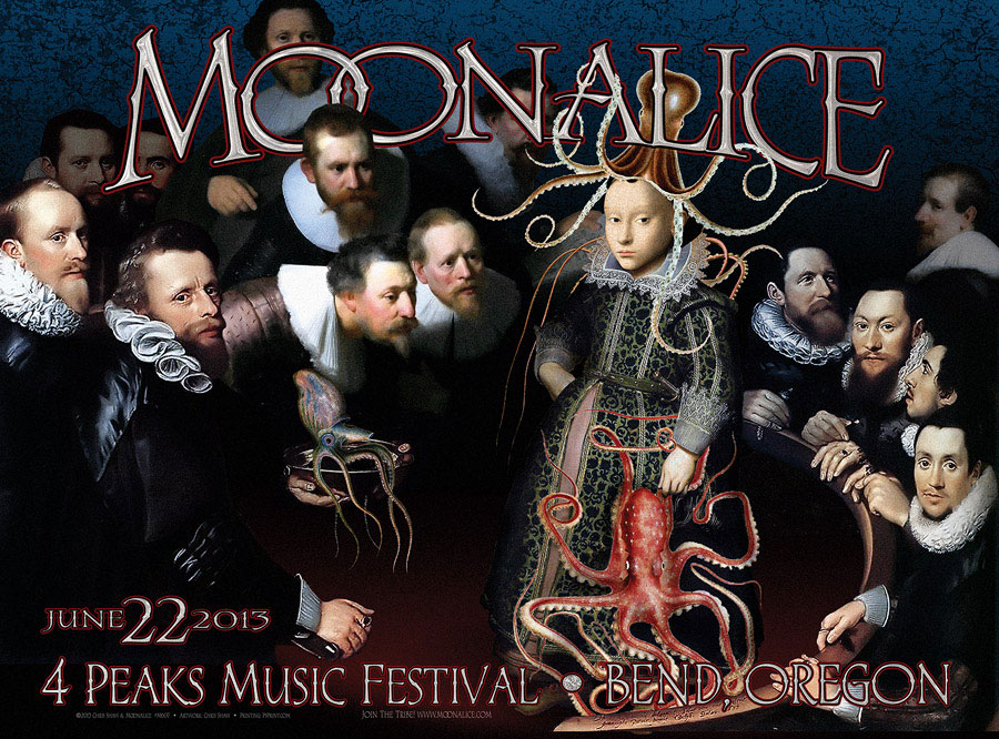 6/22/13 Moonalice poster by Chris Shaw