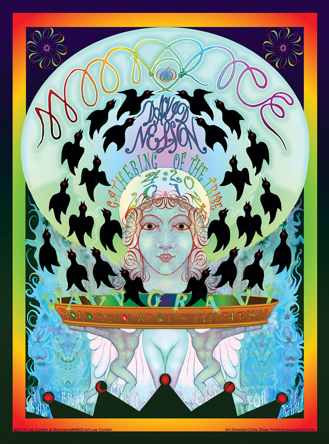 M693 › 4/20/14 420 Gathering of the Tribe at Slim's, San Francisco, CA poster by Lee Conklin