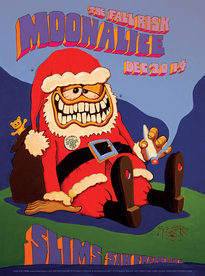 M786 › 12/20/14 Slim's, San Francisco, CA poster by Stanley Mouse