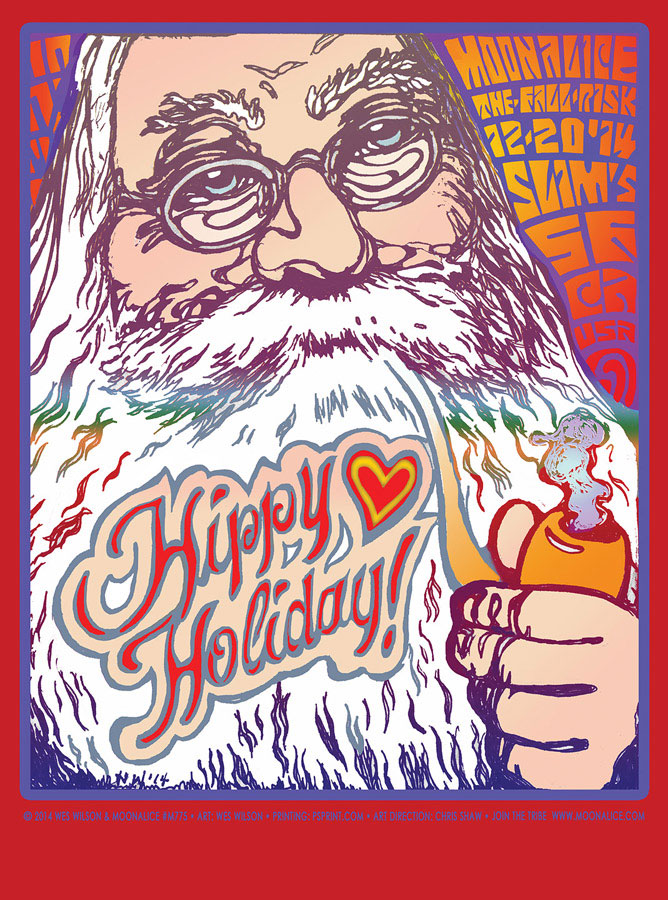 M775 › 12/20/14 Slim's, San Francisco, CA poster by Wes Wilson