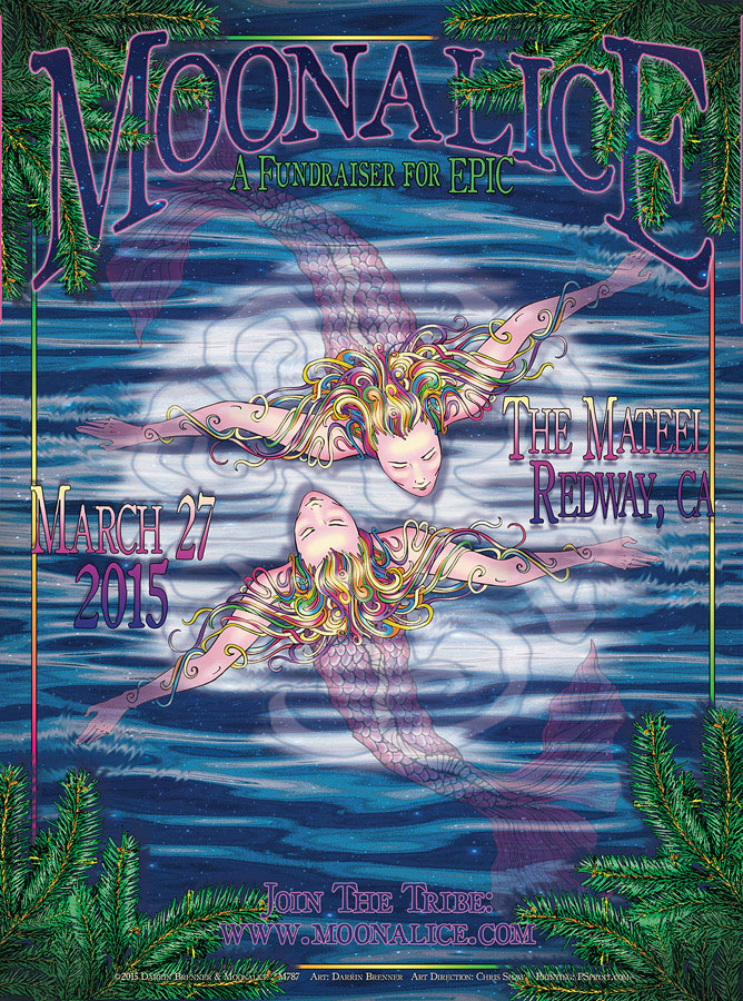 3/27/15 Moonalice poster by Darrin Brenner