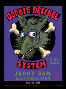 R79 › 7/23/16 Jerry Jam Festival, Bath, NH poster by Stanley Mouse