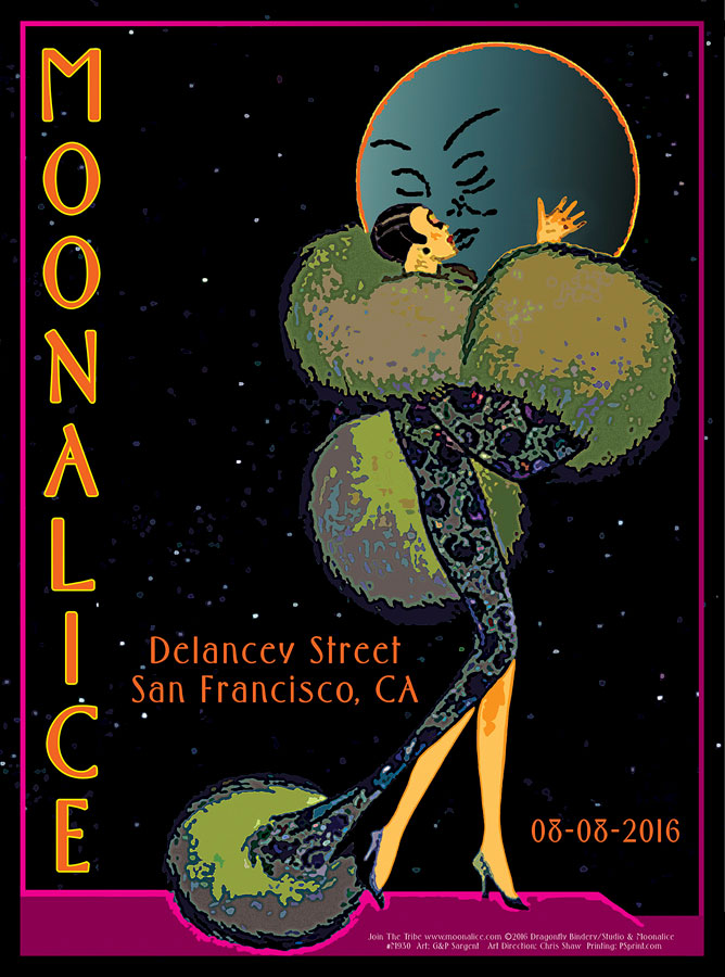 M930 › 8/8/16 Delancey Street, San Francisco, CA poster by Patricia & George Sargent