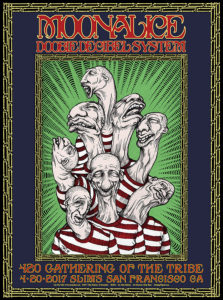 M952 › 4/20/17 420 Gathering of the Tribe, Slim's, San Francisco, CA poster by John Seabury with Doobie Decibel System